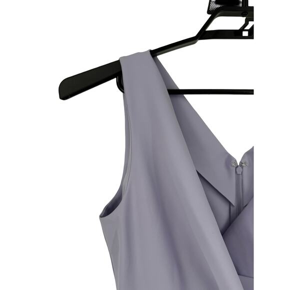 Alex Evenings short ruched sheath faux wrap dress light purple size 12 - Picture 3 of 5